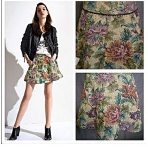 Free People Tapestry Mini Skirt Size 8